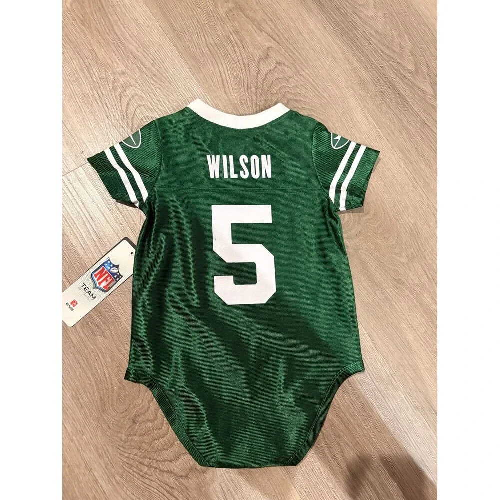 NFL NY Jets Jersey Onesie NWT 18 Months Zach Wilson #5‎